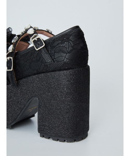 Ank Rouge（アンクルージュ）の「クラウンリボンシューズ（パンプス・レディース・ブラック/ホワイト・M/S/LL/L）」の8枚目の写真