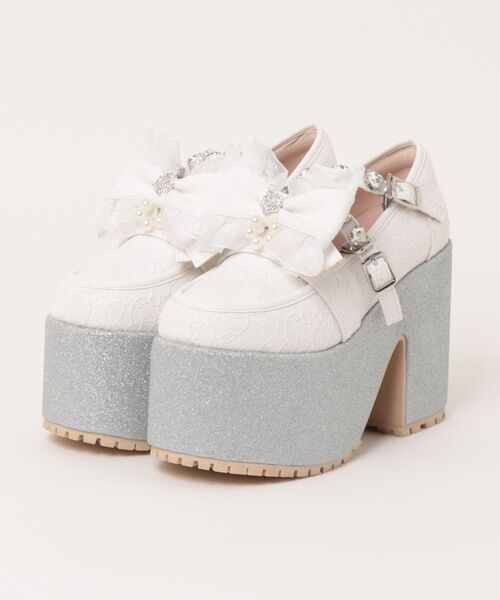 Ank Rouge（アンクルージュ）の「クラウンリボンシューズ（パンプス・レディース・ブラック/ホワイト・M/S/LL/L）」の22枚目の写真