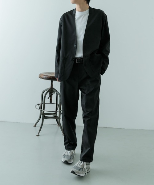 ITEMS URBANRESEARCH（アイテムズ アーバンリサーチ）の「『セットアップ対応』マシンウォッシャブルピケノーラペルジャケット（その他アウター・メンズ・ネイビー/カーキ/ブラック・MEDIUM/LARGE）」の11枚目の写真