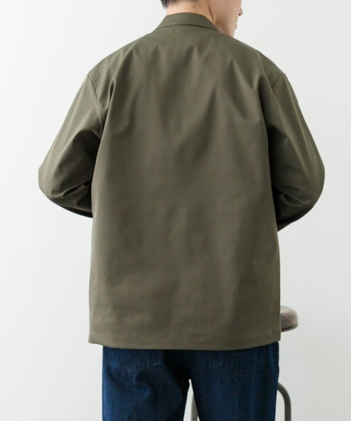 ITEMS URBANRESEARCH（アイテムズ アーバンリサーチ）の「『セットアップ対応』マシンウォッシャブルピケノーラペルジャケット（その他アウター・メンズ・ネイビー/カーキ/ブラック・MEDIUM/LARGE）」の15枚目の写真