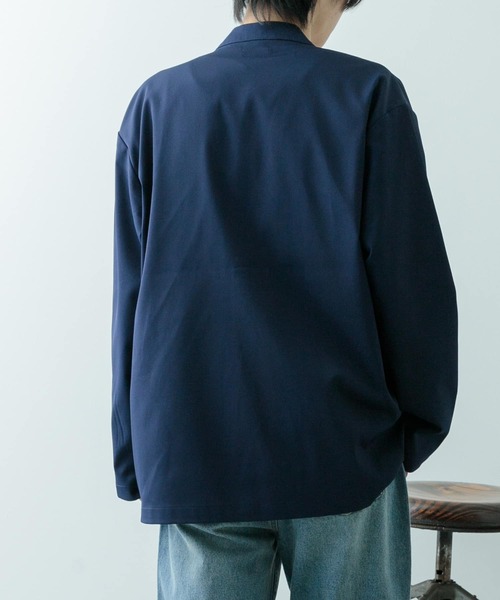 ITEMS URBANRESEARCH（アイテムズ アーバンリサーチ）の「『セットアップ対応』マシンウォッシャブルピケノーラペルジャケット（その他アウター・メンズ・ネイビー/カーキ/ブラック・MEDIUM/LARGE）」の22枚目の写真