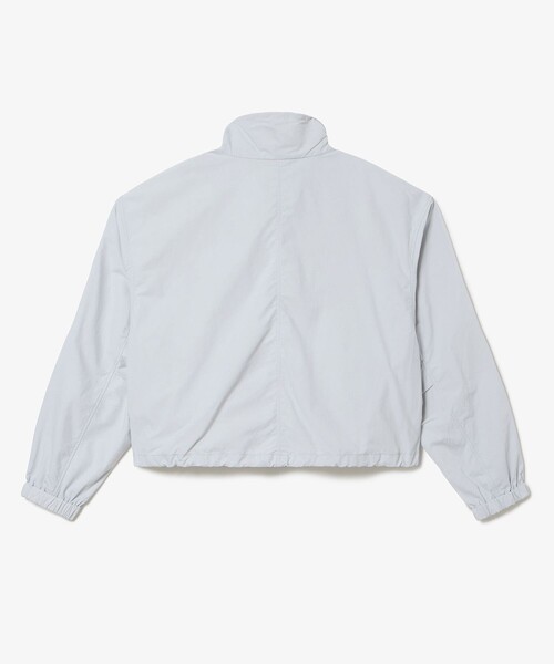 LACOSTE(ラコステ)の「撥水 ショート&ワイドシルエット スタンドカラーナイロンブルゾン(ナイロンジャケット・レディース・ライトグレー/オフホワイト・40/38/36/34)」の7枚目の写真
