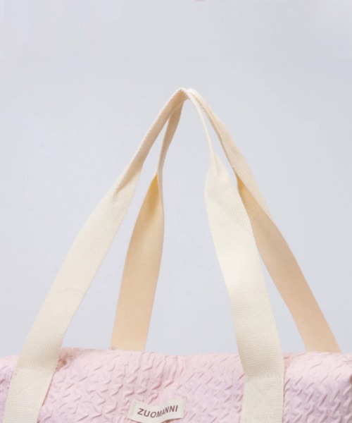 shopnikoniko(ショップニコニコ)の「ボストンバッグ 旅行 軽量 トラベルバッグ 大容量 独立収納付き ふくれジャガード キャリーオンバッグ(スーツケース/キャリーバッグ・レディース・グリーン/ピンク/ブラック・フリー)」の21枚目の写真