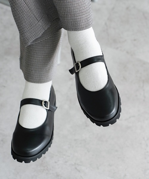 晴雨兼用 タンクソール メリージェーン カジュアルシューズ【日本製