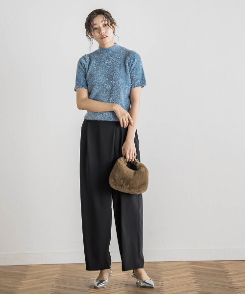 Droite lautreamont（ドロワットロートレアモン）の「ステファニーラップパンツ≪洗濯機で洗える≫（その他パンツ・レディース・イエロー/ブラック・M）」の21枚目の写真