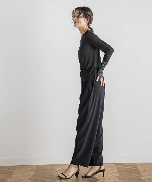 Droite lautreamont（ドロワットロートレアモン）の「ステファニーラップパンツ≪洗濯機で洗える≫（その他パンツ・レディース・イエロー/ブラック・M）」の9枚目の写真