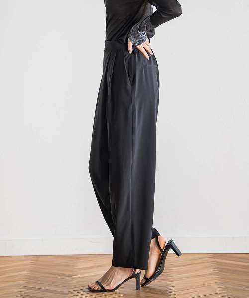 Droite lautreamont（ドロワットロートレアモン）の「ステファニーラップパンツ≪洗濯機で洗える≫（その他パンツ・レディース・イエロー/ブラック・M）」の5枚目の写真