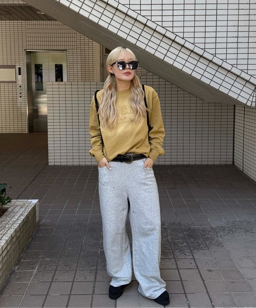 sedacle girl(セダクルガール)の「スプレーアップリケロンT(Tシャツ/カットソー・メンズ・パープル/マスタード/チャコールグレー・SMALL/MEDIUM/LARGE)」の18枚目の写真