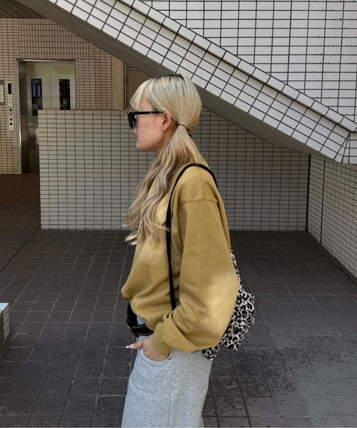sedacle girl(セダクルガール)の「スプレーアップリケロンT(Tシャツ/カットソー・メンズ・パープル/マスタード/チャコールグレー・SMALL/MEDIUM/LARGE)」の16枚目の写真