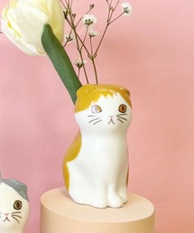 フラワー&ペンスタンド　仔猫