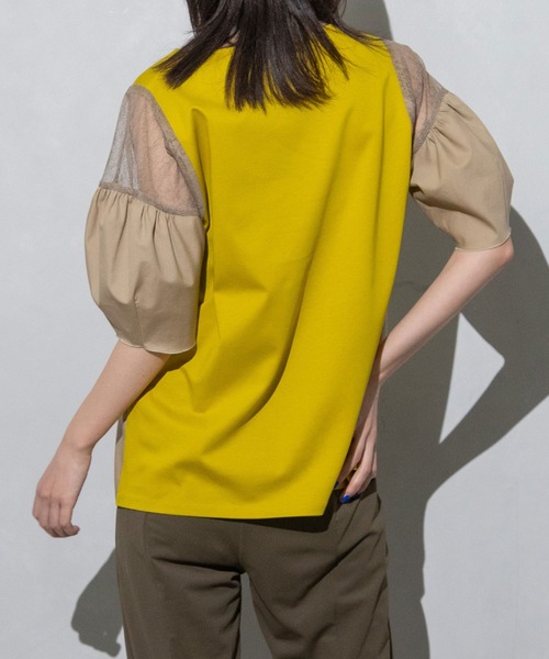 MARECHAL TERRE(マルシャルテル)の「コクーンスリーブトップス(Tシャツ/カットソー・レディース・イエロー系その他/ブラック/ホワイト/ネイビー・MEDIUM)」の6枚目の写真