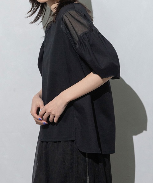 MARECHAL TERRE(マルシャルテル)の「コクーンスリーブトップス(Tシャツ/カットソー・レディース・イエロー系その他/ブラック/ホワイト/ネイビー・MEDIUM)」の19枚目の写真