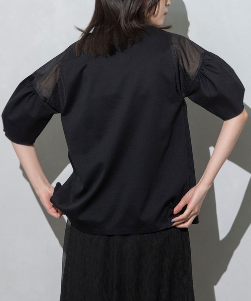 MARECHAL TERRE(マルシャルテル)の「コクーンスリーブトップス(Tシャツ/カットソー・レディース・イエロー系その他/ブラック/ホワイト/ネイビー・MEDIUM)」の20枚目の写真