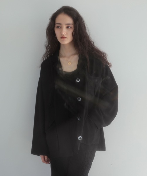 ESCAR(エスカー)の「■ESCAR レースキャミソール(カップ付)(キャミソール・レディース・ブラック・FREE)」の4枚目の写真