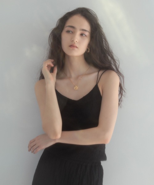 ESCAR(エスカー)の「■ESCAR レースキャミソール(カップ付)(キャミソール・レディース・ブラック・FREE)」の6枚目の写真