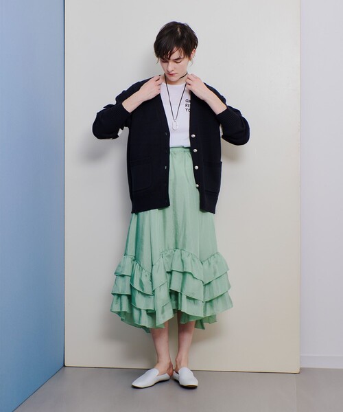 allureville（アルアバイル）の「サイドロゴノースリーブTシャツ（Tシャツ/カットソー・レディース・ホワイト/ピンク/グレー系その他・2）」の9枚目の写真