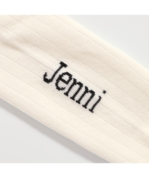 JENNI(ジェニィ)の「リブくしゅくしゅニーハイソックス(ソックス/靴下・キッズ・ブラック/オフホワイト・19-21cm/22-24cm)」の7枚目の写真