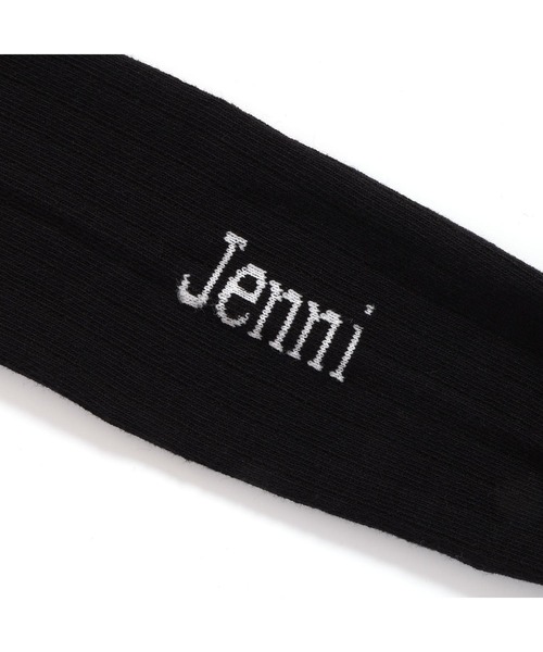 JENNI(ジェニィ)の「リブくしゅくしゅニーハイソックス(ソックス/靴下・キッズ・ブラック/オフホワイト・19-21cm/22-24cm)」の8枚目の写真