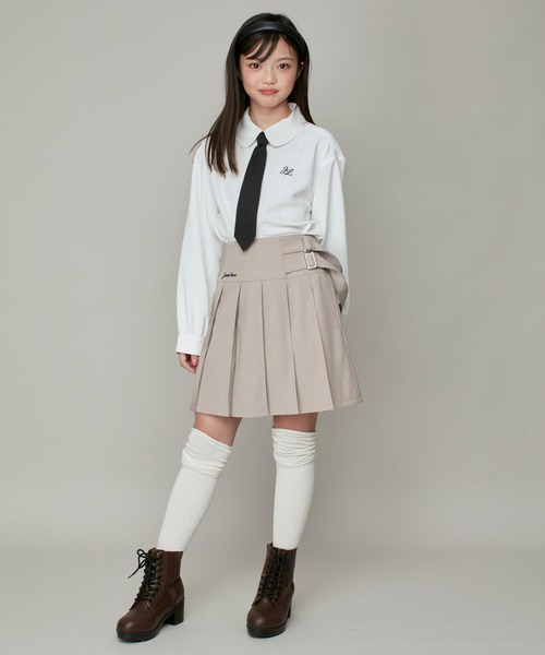 JENNI(ジェニィ)の「リブくしゅくしゅニーハイソックス(ソックス/靴下・キッズ・ブラック/オフホワイト・19-21cm/22-24cm)」の16枚目の写真