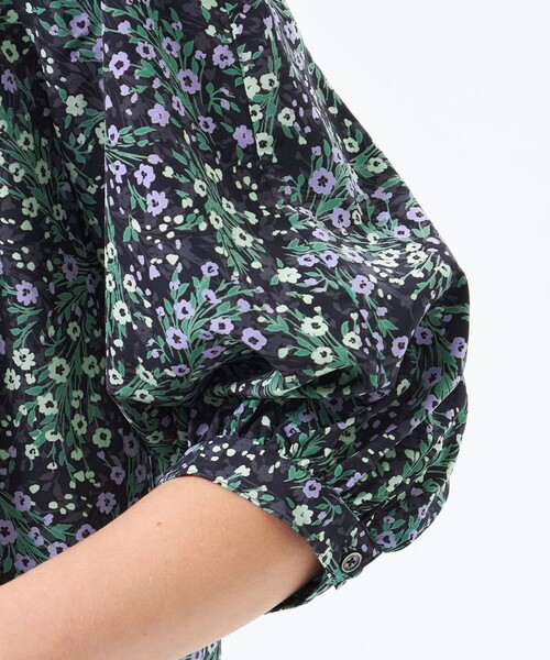 MACKINTOSH PHILOSOPHY（ﾏｯｷﾝﾄｯｼｭ ﾌｨﾛｿﾌｨｰ）の「ブーケプリントブラウス（シャツ/ブラウス・レディース・ホワイト系その他/ダークネイビー・38/36/34）」の8枚目の写真