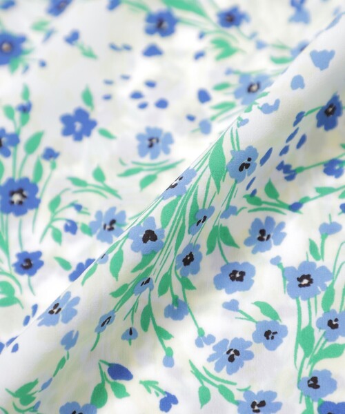 MACKINTOSH PHILOSOPHY（ﾏｯｷﾝﾄｯｼｭ ﾌｨﾛｿﾌｨｰ）の「ブーケプリントブラウス（シャツ/ブラウス・レディース・ホワイト系その他/ダークネイビー・38/36/34）」の10枚目の写真