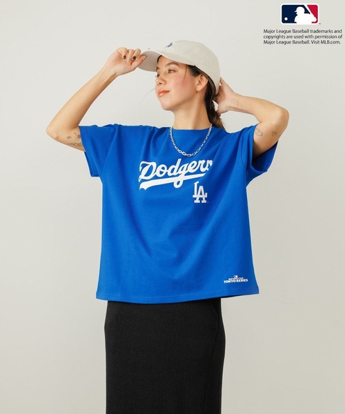 BAYFLOW（ベイフロー）の「【MLB TOKYO SERIES】MLB World Tour Tシャツ(WOMEN)（Tシャツ/カットソー・レディース・オフホワイト/ブルー/ブラック・FREE）」の3枚目の写真