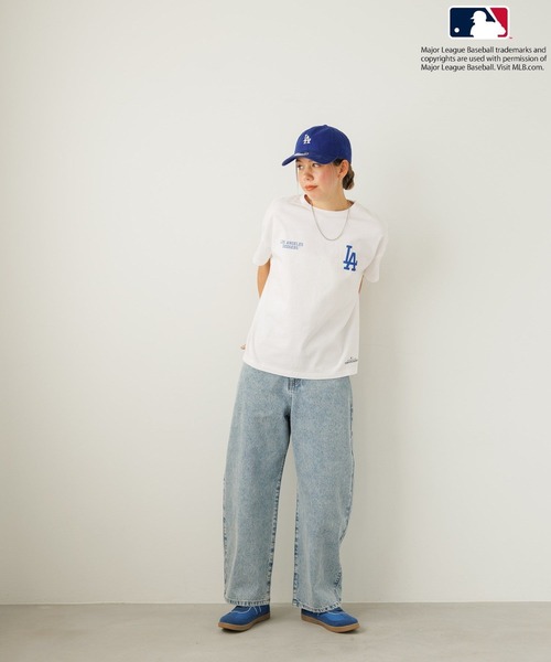 BAYFLOW（ベイフロー）の「【MLB TOKYO SERIES】MLB World Tour Tシャツ(WOMEN)（Tシャツ/カットソー・レディース・オフホワイト/ブルー/ブラック・FREE）」の4枚目の写真