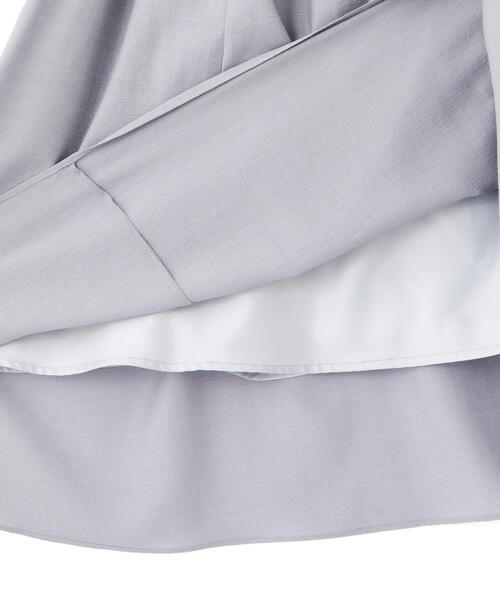 PROPORTION BODY DRESSING(プロポーションボディドレッシング)の「刺繍レーススリーブティアードワンピース / 1215140411(ワンピース・レディース・ブルー/ホワイト/ネイビー・SMALL/MEDIUM)」の14枚目の写真