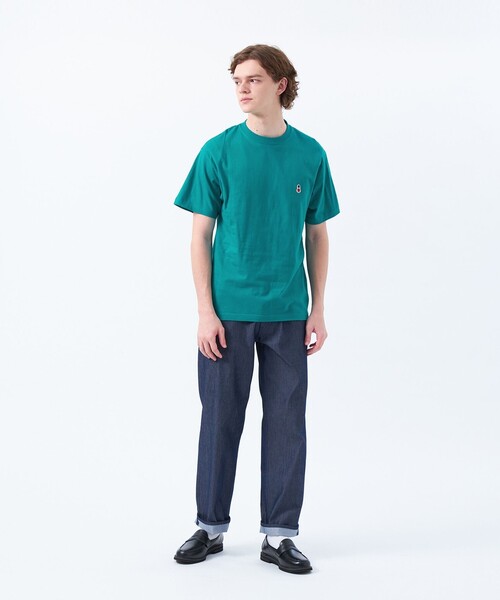 MACKINTOSH PHILOSOPHY（ﾏｯｷﾝﾄｯｼｭ ﾌｨﾛｿﾌｨｰ）の「【WEB&一部店舗限定】バッキンガムベア 5.6oz クルーネックワンポイントTシャツ（Tシャツ/カットソー・メンズ・グリーン系その他2/グレー系その他2/ホワイト/ブルー系その他7/ブラック・38/36/42/40）」の10枚目の写真