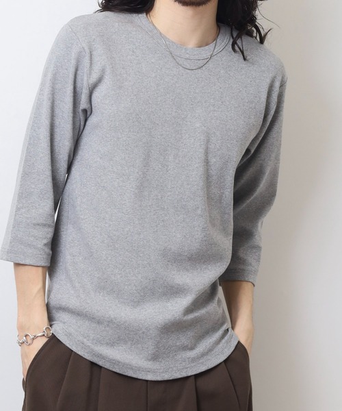 JEMORGAN(ジェーイーモーガン)の「JEMORGAN テレコ 7分袖T(Tシャツ/カットソー・メンズ・オフホワイト/杢グレー/ブラック・M/XL/L)」の16枚目の写真
