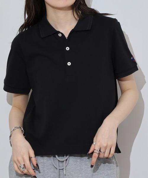 JEMORGAN（ジェーイーモーガン）の「JEMORGAN カノコ リブラインポロ（ポロシャツ・レディース・グリーン系/ブラック/ホワイト/チャコール/レッド/イエロー/ネイビー・F）」の9枚目の写真