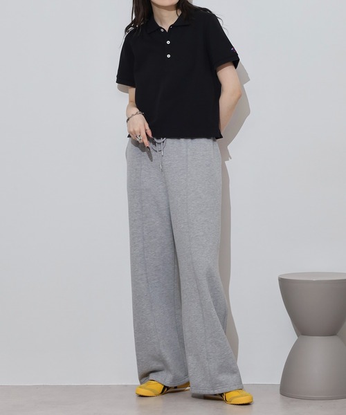 JEMORGAN（ジェーイーモーガン）の「JEMORGAN カノコ リブラインポロ（ポロシャツ・レディース・グリーン系/ブラック/ホワイト/チャコール/レッド/イエロー/ネイビー・F）」の11枚目の写真