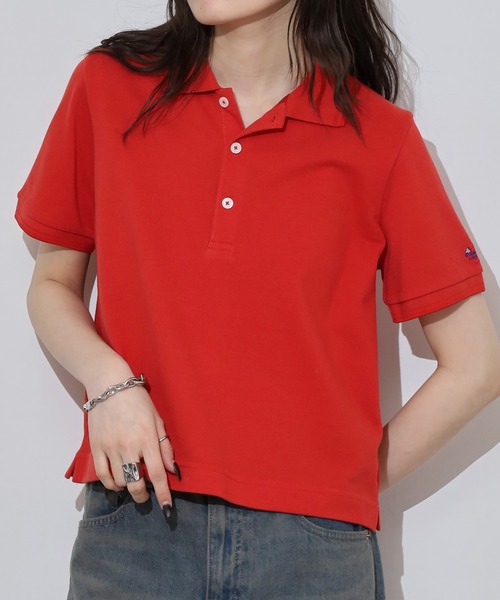 JEMORGAN（ジェーイーモーガン）の「JEMORGAN カノコ リブラインポロ（ポロシャツ・レディース・グリーン系/ブラック/ホワイト/チャコール/レッド/イエロー/ネイビー・F）」の17枚目の写真