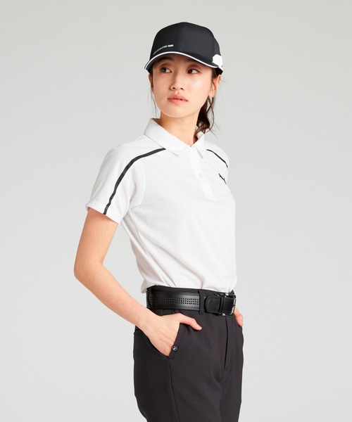 PUMA プーマ ウィメンズ ゴルフ SB バックプリント ライン 半袖