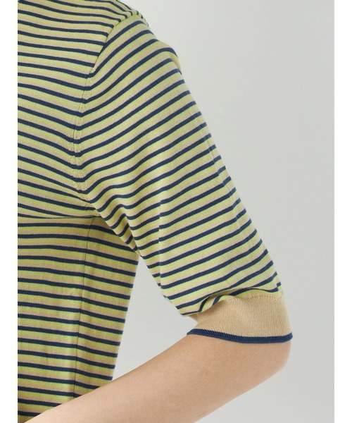 McGREGOR（マックレガー）の「マルチボーダーニット（ニット/セーター・レディース・ライム/スモークピンク/ネイビー・M/L）」の8枚目の写真