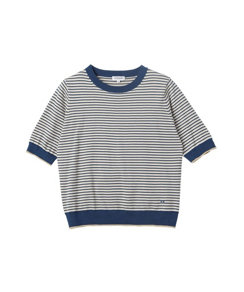 McGREGOR（マックレガー）の「マルチボーダーニット（ニット/セーター・レディース・ライム/スモークピンク/ネイビー・M/L）」の13枚目の写真