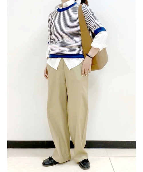 McGREGOR（マックレガー）の「マルチボーダーニット（ニット/セーター・レディース・ライム/スモークピンク/ネイビー・M/L）」の16枚目の写真