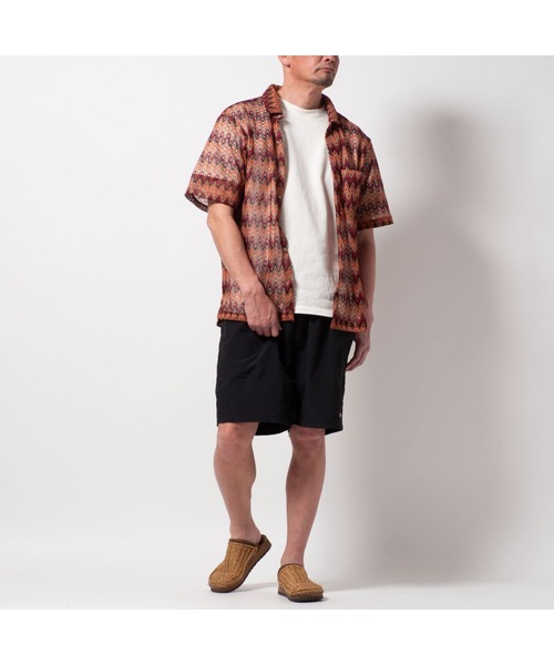 BAYBLO（ベイブロ）の「(SA) レースシアー 総柄 半袖シャツ（シャツ/ブラウス・メンズ・ホワイト系その他/レッド系その他/グリーン系その他/ブラウン系その他・L/M/LL）」の18枚目の写真