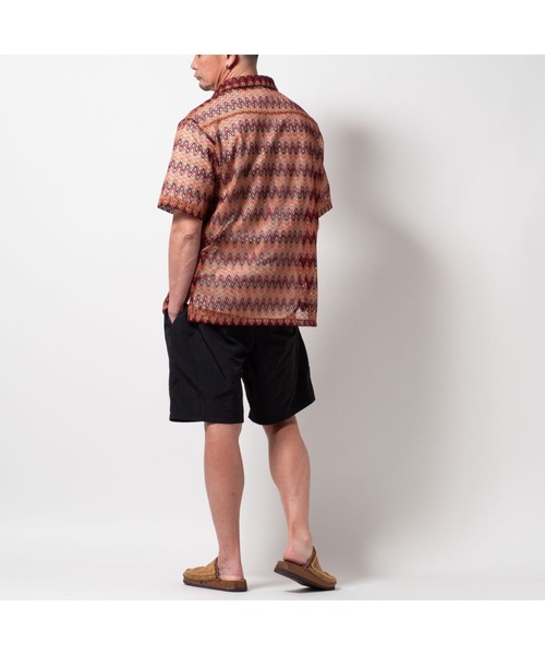 BAYBLO（ベイブロ）の「(SA) レースシアー 総柄 半袖シャツ（シャツ/ブラウス・メンズ・ホワイト系その他/レッド系その他/グリーン系その他/ブラウン系その他・L/M/LL）」の19枚目の写真