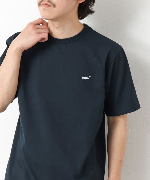 NOLLEY’S（ノーリーズ）の「《吸水速乾・UVカット》クジラTee 25SS（Tシャツ/カットソー・メンズ・ブラック/グレイッシュベージュ/ホワイト/ネイビー・M/L/XL/S）」の8枚目の写真