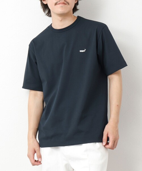 NOLLEY’S（ノーリーズ）の「《吸水速乾・UVカット》クジラTee 25SS（Tシャツ/カットソー・メンズ・ブラック/グレイッシュベージュ/ホワイト/ネイビー・M/L/XL/S）」の9枚目の写真