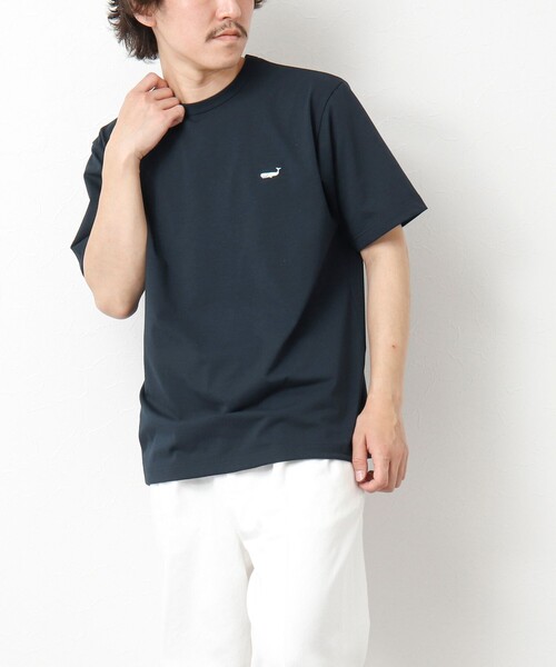 NOLLEY’S（ノーリーズ）の「《吸水速乾・UVカット》クジラTee 25SS（Tシャツ/カットソー・メンズ・ブラック/グレイッシュベージュ/ホワイト/ネイビー・M/L/XL/S）」の10枚目の写真