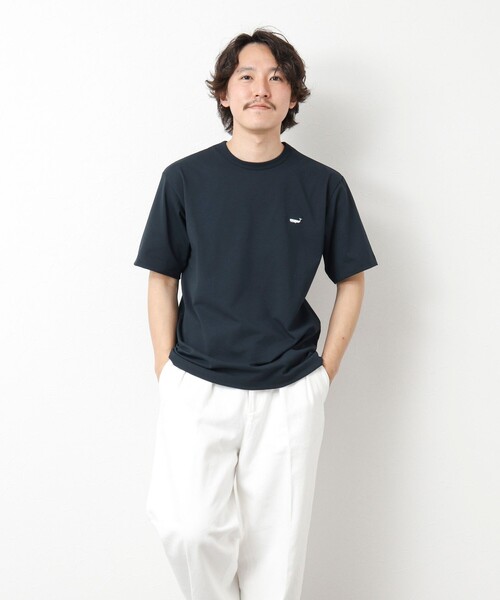 NOLLEY’S（ノーリーズ）の「《吸水速乾・UVカット》クジラTee 25SS（Tシャツ/カットソー・メンズ・ブラック/グレイッシュベージュ/ホワイト/ネイビー・M/L/XL/S）」の16枚目の写真