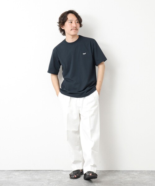 NOLLEY’S（ノーリーズ）の「《吸水速乾・UVカット》クジラTee 25SS（Tシャツ/カットソー・メンズ・ブラック/グレイッシュベージュ/ホワイト/ネイビー・M/L/XL/S）」の17枚目の写真