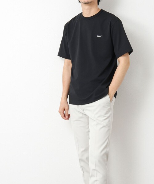 NOLLEY’S（ノーリーズ）の「《吸水速乾・UVカット》クジラTee 25SS（Tシャツ/カットソー・メンズ・ブラック/グレイッシュベージュ/ホワイト/ネイビー・M/L/XL/S）」の5枚目の写真