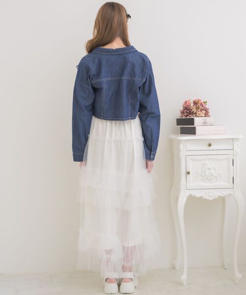 ems excite（エムズエキサイト）の「リボン付デニムSH（シャツ/ブラウス・レディース・インディゴブルー/ブラック/ホワイト系その他・FREE）」の16枚目の写真