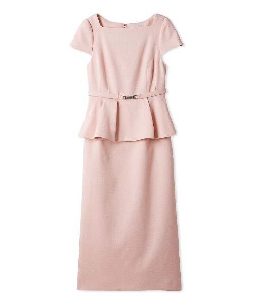 （三連休限定値下げ）ベルト付きアシメペプラムタイトワンピース CELFORD（セルフォード）の「ベルト付きアシメペプラムタイト