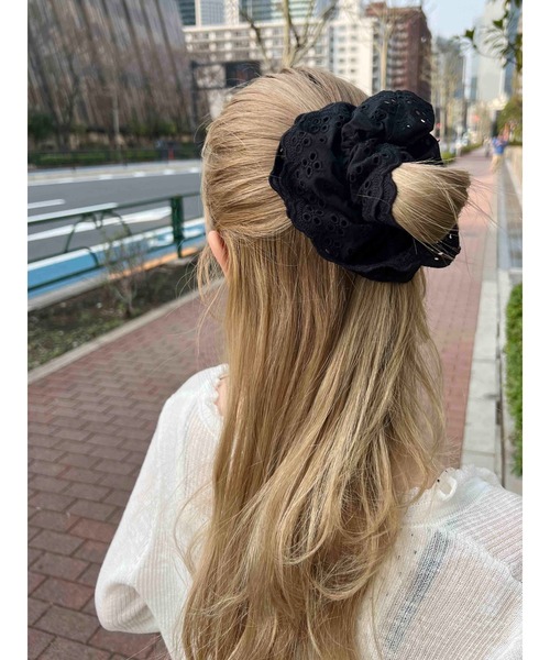 WC（ダブル シー）の「コットンライクレースシュシュ（シュシュ・レディース・ホワイト/ブラック/レッド・FREE）」の8枚目の写真