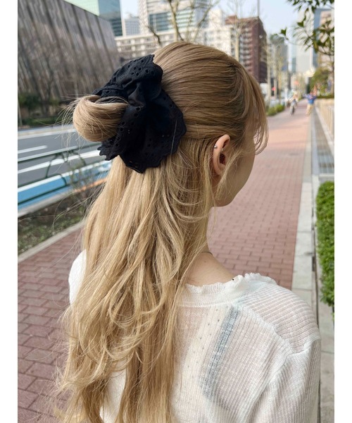 WC（ダブル シー）の「コットンライクレースシュシュ（シュシュ・レディース・ホワイト/ブラック/レッド・FREE）」の9枚目の写真