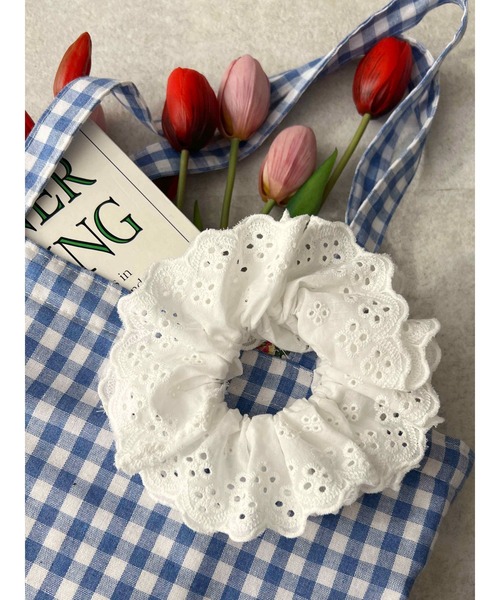 WC（ダブル シー）の「コットンライクレースシュシュ（シュシュ・レディース・ホワイト/ブラック/レッド・FREE）」の20枚目の写真